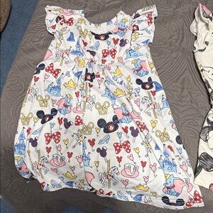 Disney Kids Dress with Colorful Character Prints